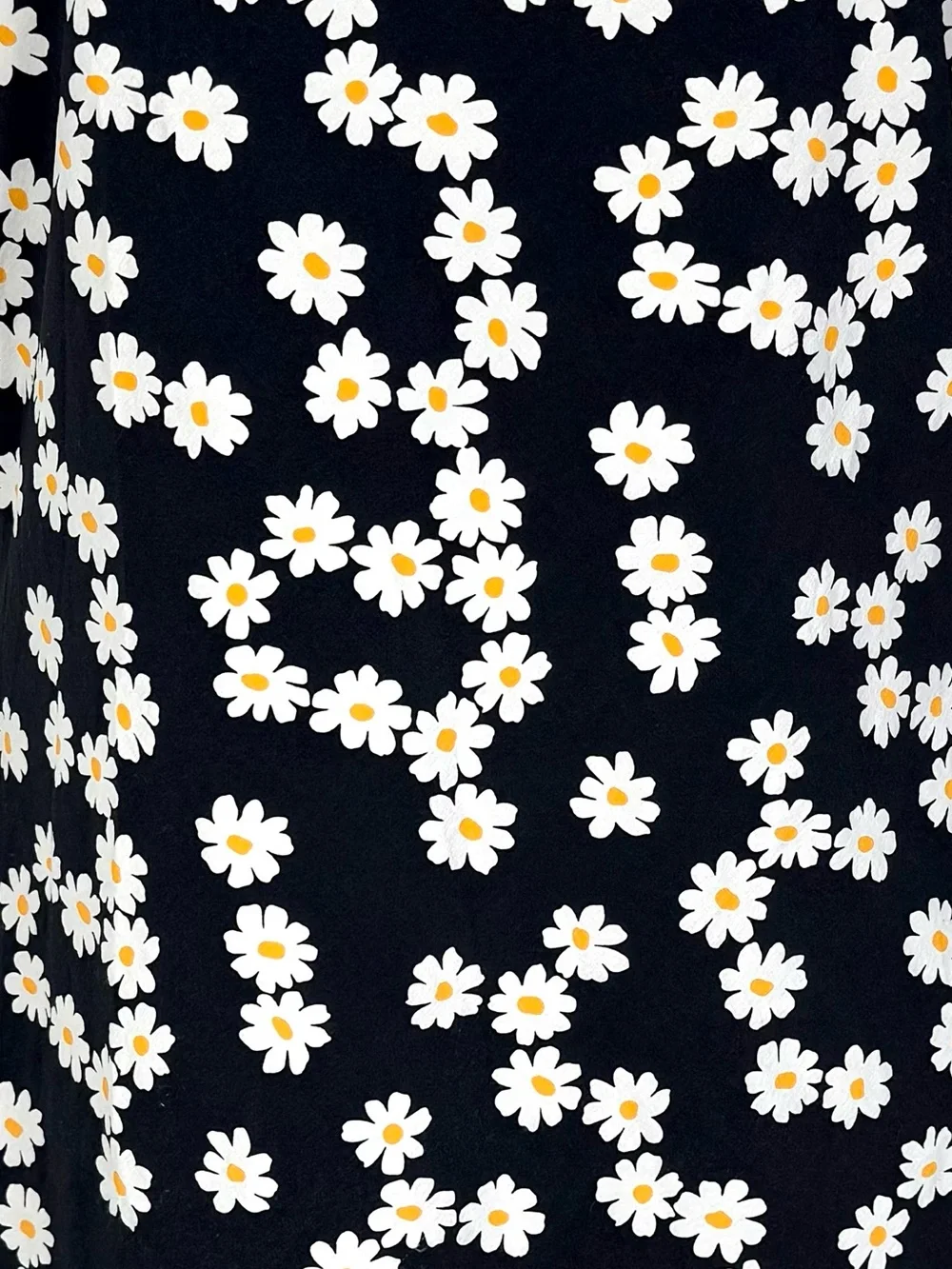 Outdoor Voices Black Daisy Print A-line Dress Size S